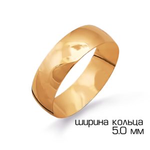 Кольцо обручальное из красного золота (арт. Т20001225)